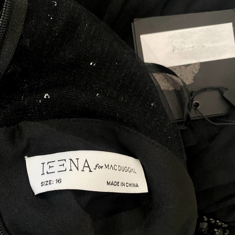 Mac Duggal Plus Size Sequin Layered Ruffle Tulle … - image 2